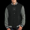 Fleece Letterman Jacket Thumbnail