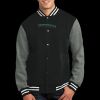Fleece Letterman Jacket Thumbnail