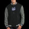Fleece Letterman Jacket Thumbnail