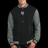 Fleece Letterman Jacket Thumbnail