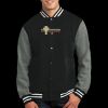 Fleece Letterman Jacket Thumbnail