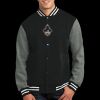 Fleece Letterman Jacket Thumbnail