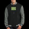 Fleece Letterman Jacket Thumbnail