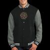 Fleece Letterman Jacket Thumbnail