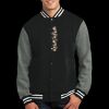 Fleece Letterman Jacket Thumbnail