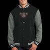 Fleece Letterman Jacket Thumbnail