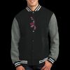 Fleece Letterman Jacket Thumbnail