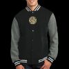Fleece Letterman Jacket Thumbnail