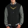 Fleece Letterman Jacket Thumbnail