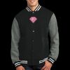 Fleece Letterman Jacket Thumbnail
