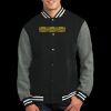 Fleece Letterman Jacket Thumbnail