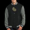Fleece Letterman Jacket Thumbnail