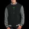 Fleece Letterman Jacket Thumbnail
