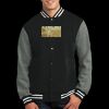 Fleece Letterman Jacket Thumbnail