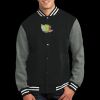 Fleece Letterman Jacket Thumbnail