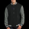 Fleece Letterman Jacket Thumbnail