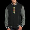 Fleece Letterman Jacket Thumbnail