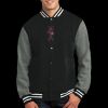 Fleece Letterman Jacket Thumbnail