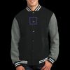 Fleece Letterman Jacket Thumbnail
