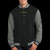 Fleece Letterman Jacket Thumbnail