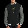Fleece Letterman Jacket Thumbnail