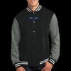 Fleece Letterman Jacket Thumbnail