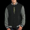 Fleece Letterman Jacket Thumbnail