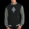 Fleece Letterman Jacket Thumbnail
