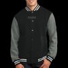 Fleece Letterman Jacket Thumbnail