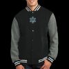 Fleece Letterman Jacket Thumbnail