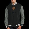 Fleece Letterman Jacket Thumbnail