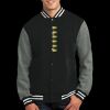 Fleece Letterman Jacket Thumbnail