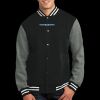 Fleece Letterman Jacket Thumbnail