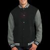 Fleece Letterman Jacket Thumbnail