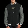 Fleece Letterman Jacket Thumbnail