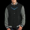 Fleece Letterman Jacket Thumbnail