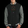 Fleece Letterman Jacket Thumbnail