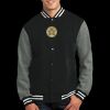 Fleece Letterman Jacket Thumbnail