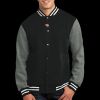 Fleece Letterman Jacket Thumbnail