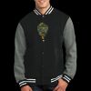Fleece Letterman Jacket Thumbnail