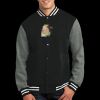 Fleece Letterman Jacket Thumbnail