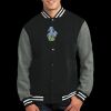Fleece Letterman Jacket Thumbnail