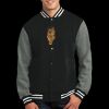 Fleece Letterman Jacket Thumbnail
