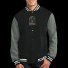 Fleece Letterman Jacket Thumbnail