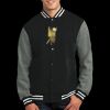 Fleece Letterman Jacket Thumbnail