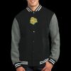 Fleece Letterman Jacket Thumbnail