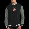 Fleece Letterman Jacket Thumbnail