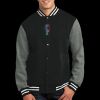 Fleece Letterman Jacket Thumbnail