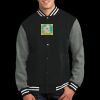 Fleece Letterman Jacket Thumbnail