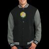Fleece Letterman Jacket Thumbnail